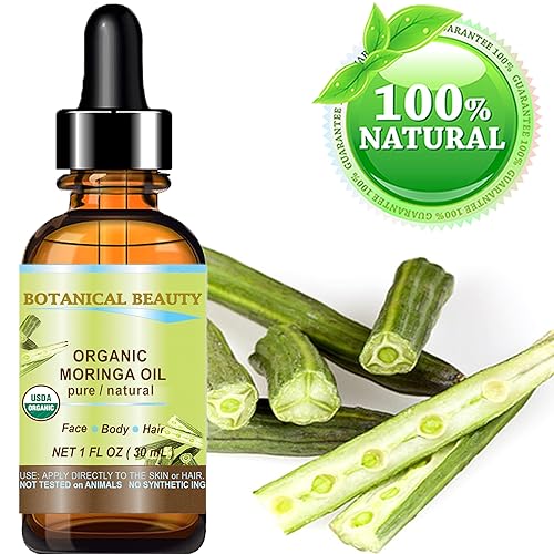 Miniatura 2 de Botanical Beauty ACEITE DE MORINGA CERTIFICADO ORGÁNICO. 100% PuroNaturalSin diluir. 1 Fl.oz.- 1.0 fl oz. Para el cuidado de la piel, el cabello,