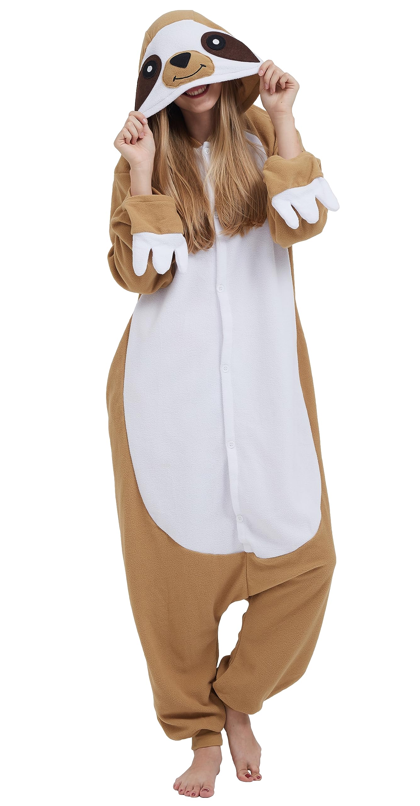 animal onesie sloth one piece pajamas