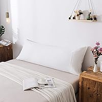 Vista 11 de H Household - Funda de almohada 100% algodón jersey - Ligera, cómoda, súper suave y transpirable, fundas de almohada tejidas en hilado con cierre