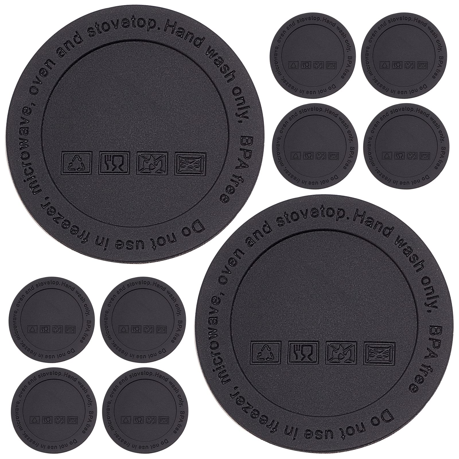 Base de goma antideslizante de 50 mm autoadhesiva para proteger vasos rectos