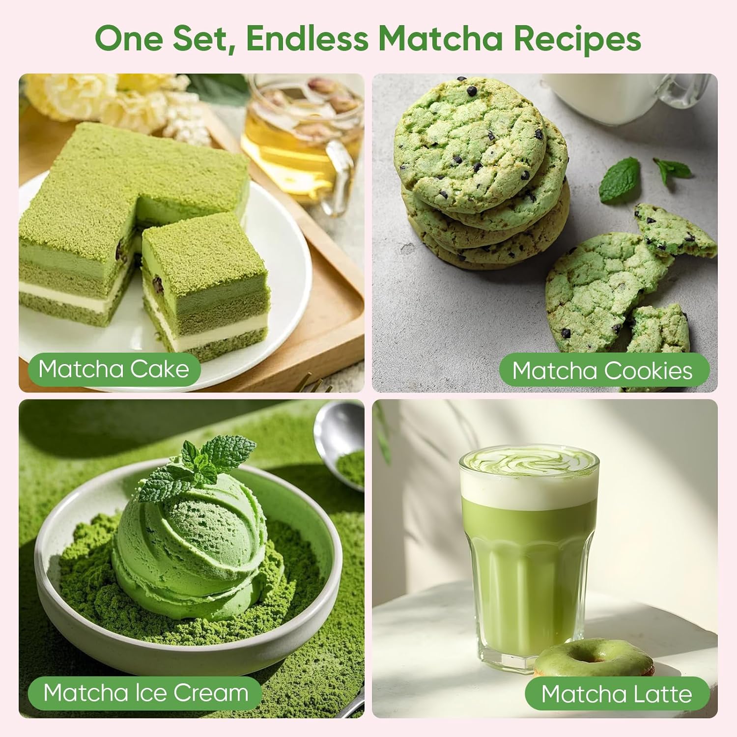 Matcha Whisk Set, 5Pcs Ceramic