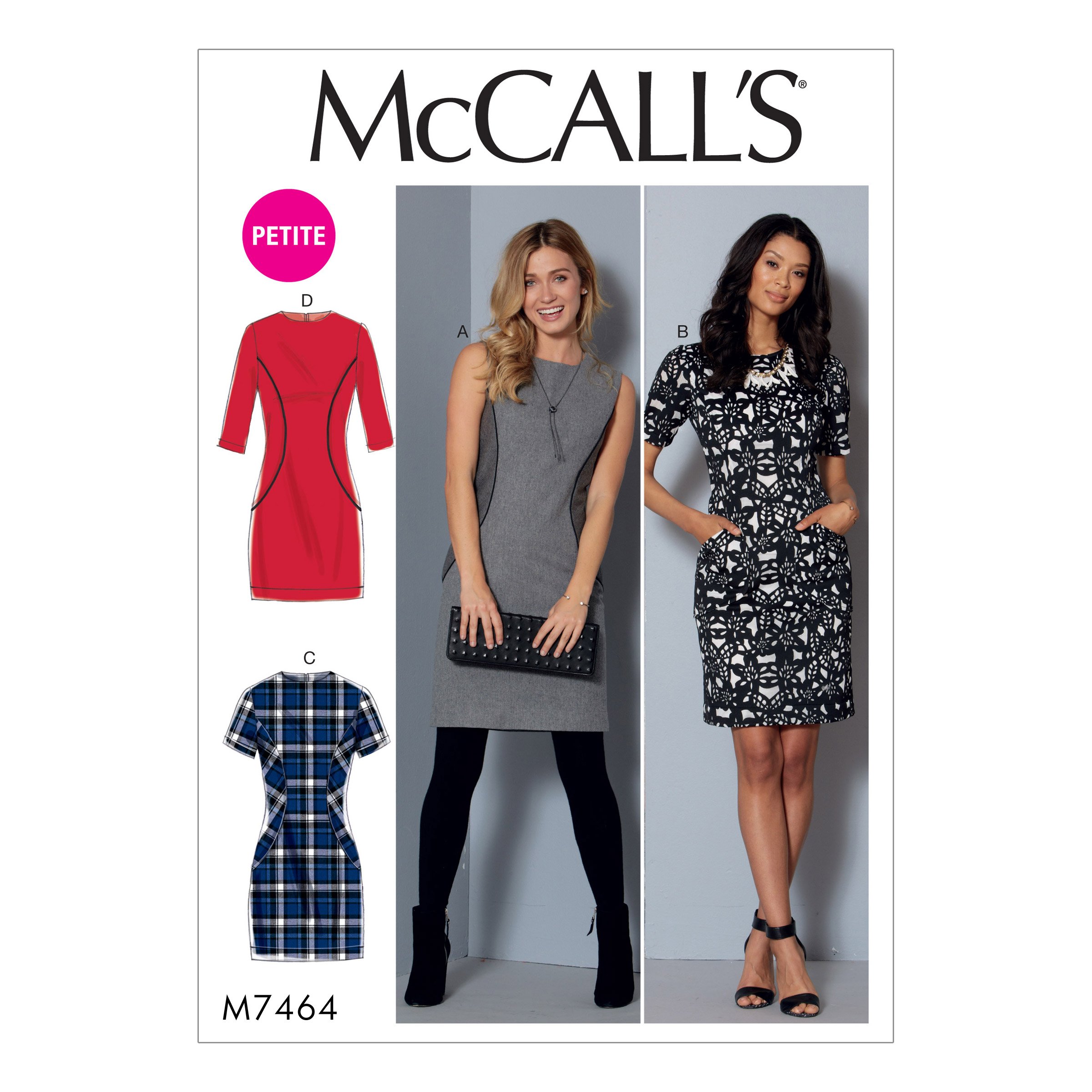 Patrons Robes de Miss McCall's tailles 14 à 22 pour création couture multicolore