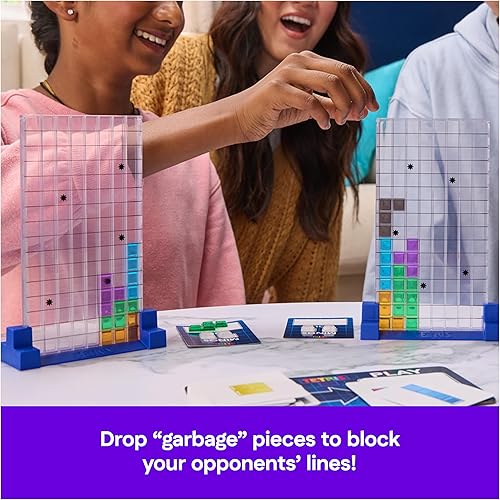Miniatura 5 de Spin Master Games, Tetris El juego de mesa, juega el clásico juego de rompecabezas Tetris en la vida real, desafío de rompecabezas multijugador