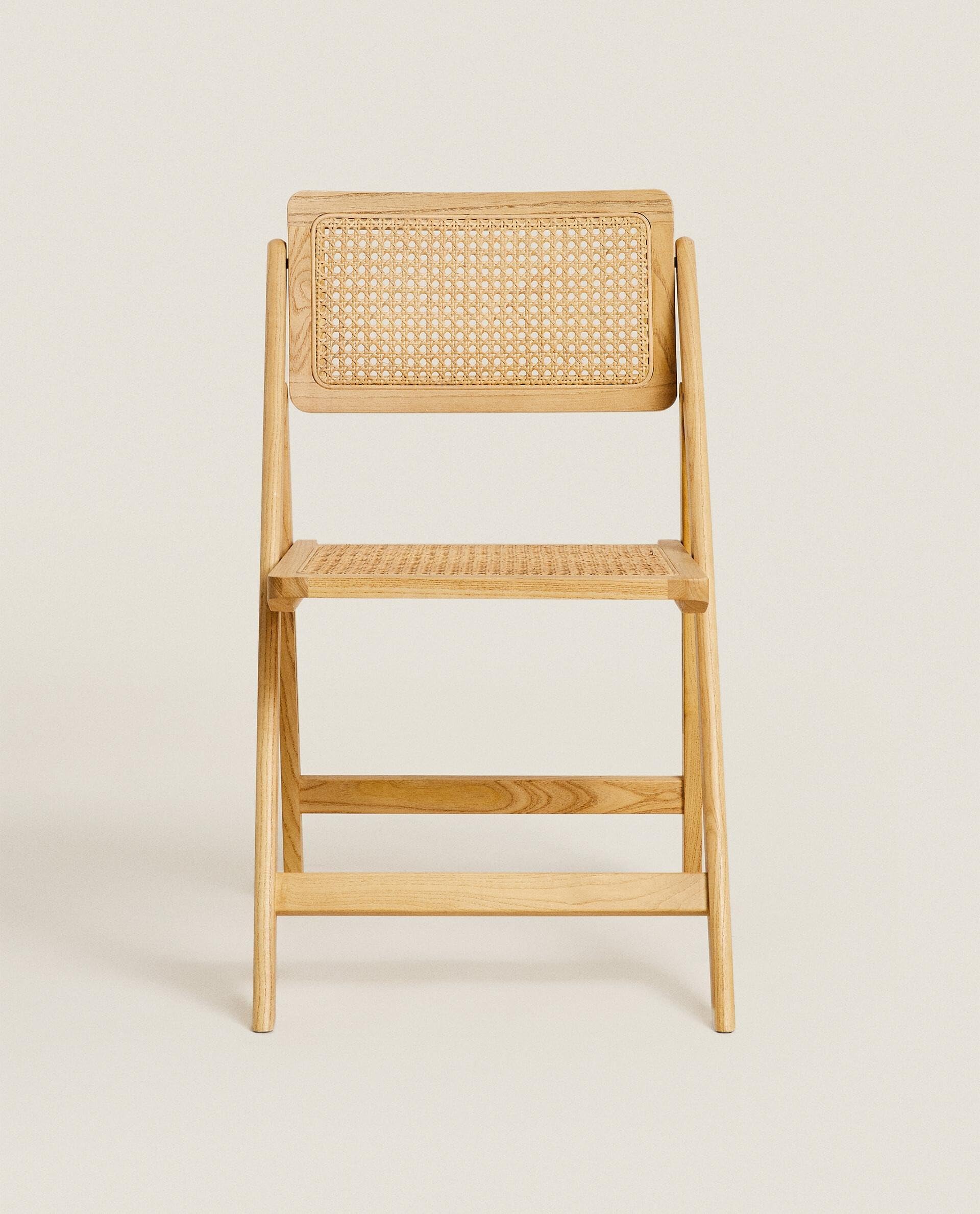 Solid Sheesham Wood Folding Chair with Cane Seat & Backrest – Handcrafted Wooden Accent Chair (31.5" H x 18.1" W x 18.9" D) – Mid-Century Modern Style for Dining, Living Room & Patio-picture-29