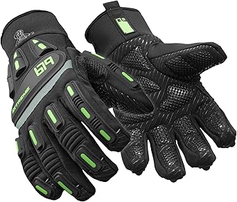 RefrigiWear Insulated Extreme Freezer Gloves -30 F Men's Winter Work Gloves - Silicone Grip & Kevlar Thumb