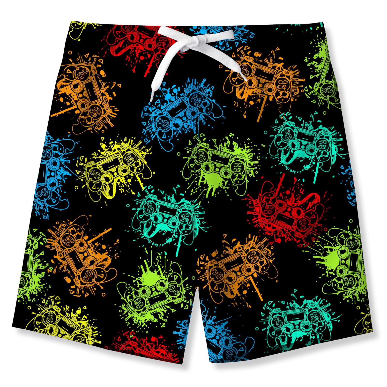 Idgreatim Teen Boys Swim Trunks Quick Dry Swimwear UPF 50+ Beach Board Shorts with Mesh Lining 6-14 Years