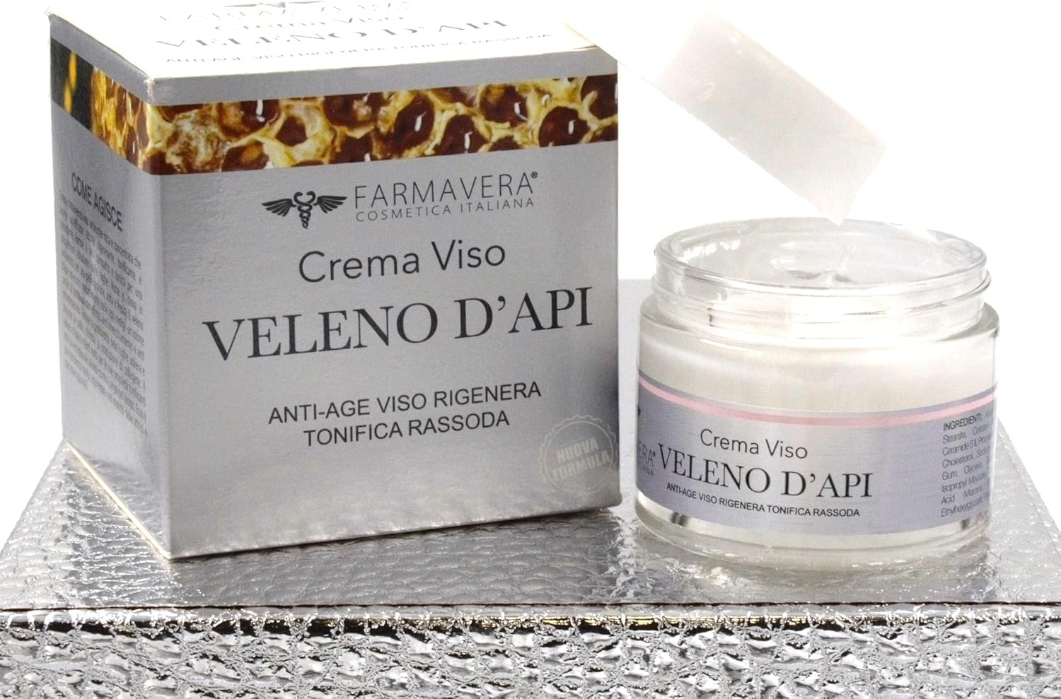Farmavera Crema Veleno d'Api Effetto Botox, Crema Viso Antirughe