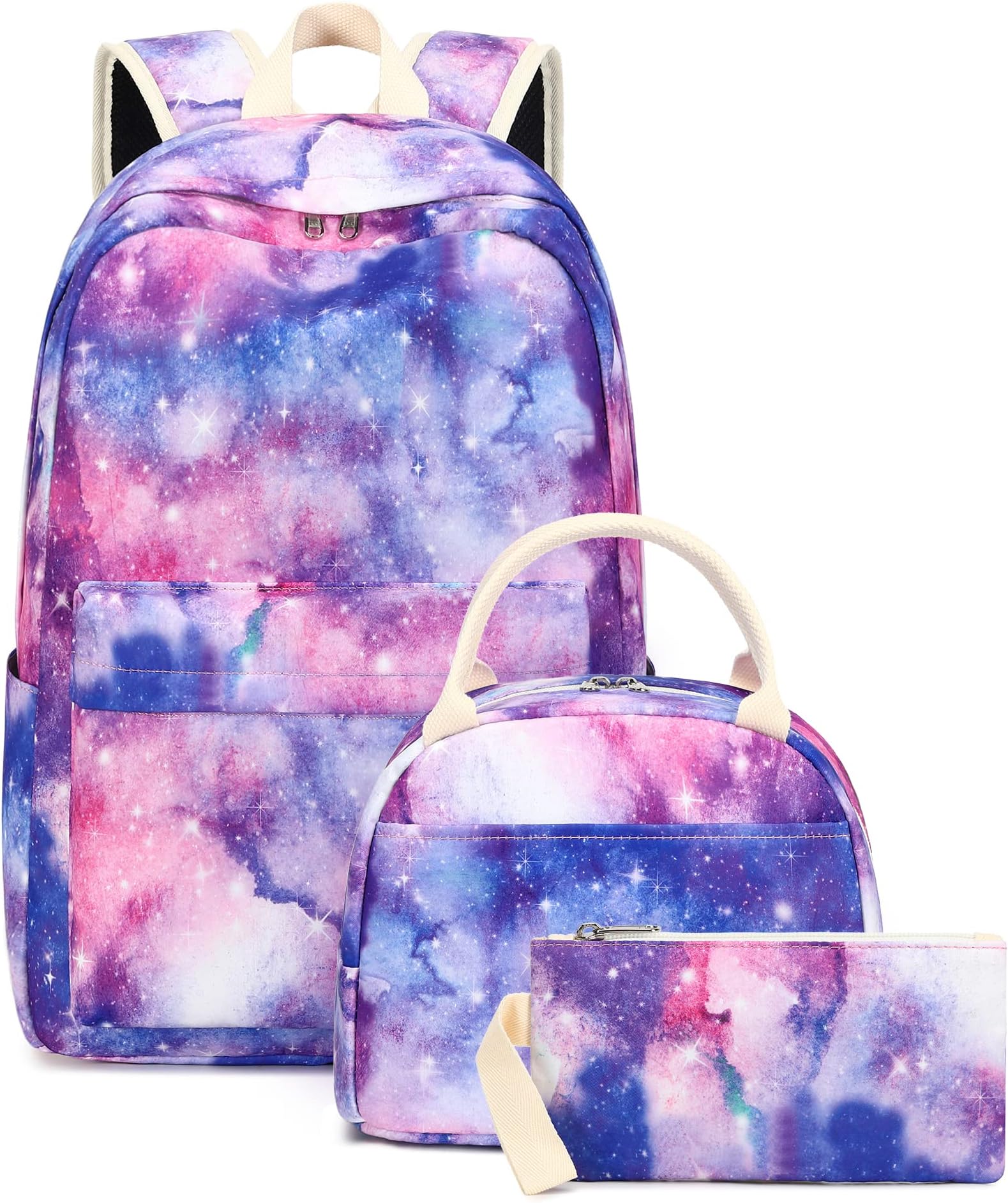 Bluboon School Backpack Teens Boys Girls Kids School Book Bags with Lunch Box Pencil Bag