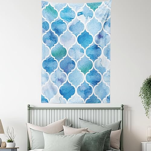 Miniatura 9 de Ambesonne Tapiz con texto en inglés Just Breathe, palabras inspiradoras, caligrafía, gotas de lluvia, tema de positividad para la vida, colgante de