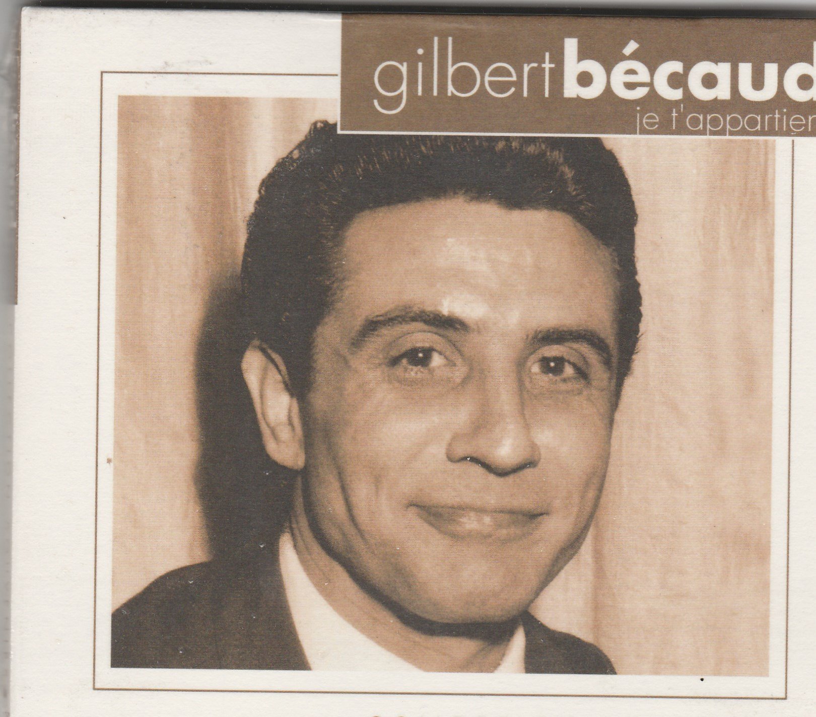 Je T Appartiens [Audio CD] Becaud, Gilbert