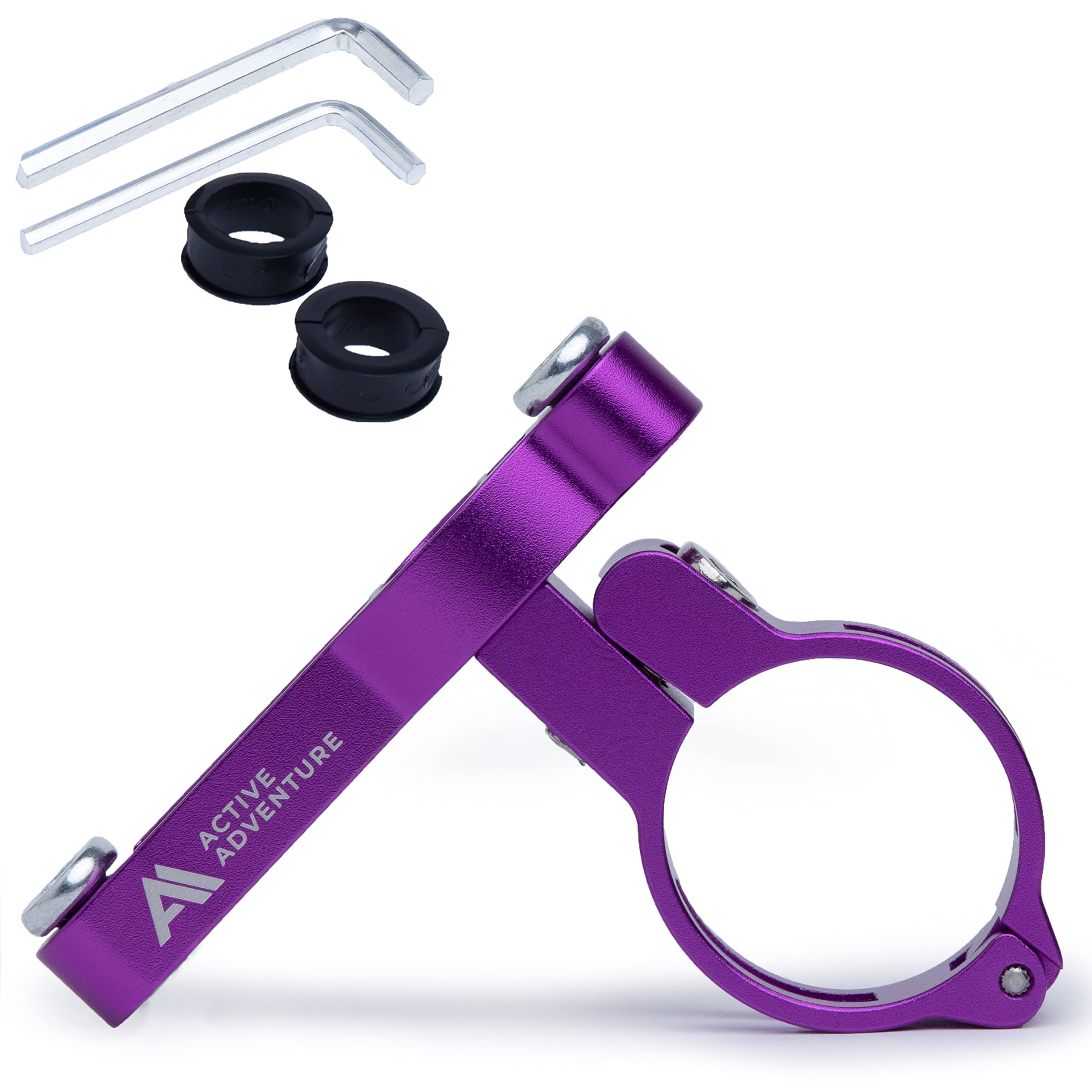 Bike Seat Post Mount Bottle Holder Adapter - Universal Water Bottle Cage for MTB, Road, Kids, Beach Cruiser Bikes