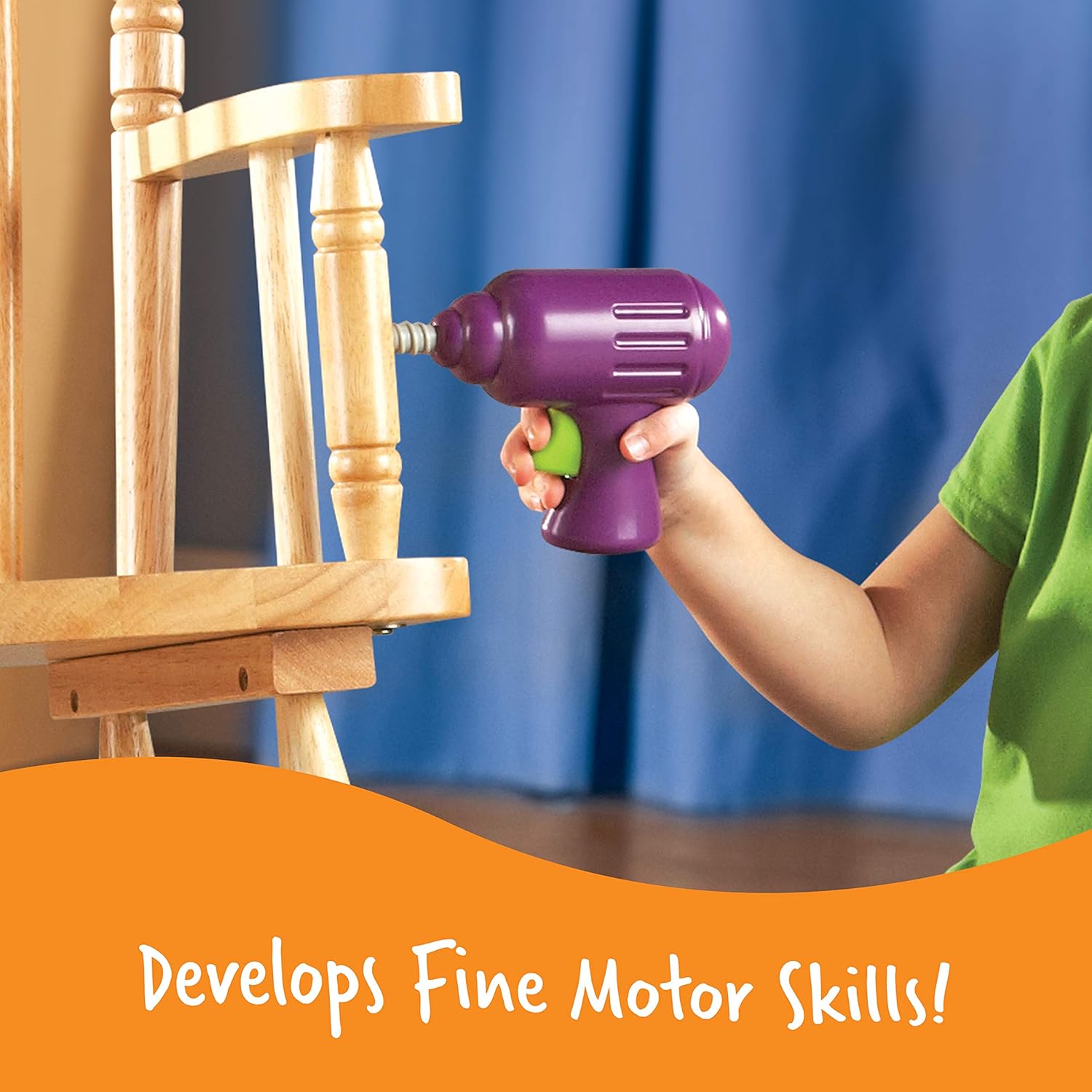 Learning Resources New Sprouts Fix It! My Very Own Tool Set- 6 Pieces, Ages 2+ Develops Fine Motor Skills, Toddler Tool Set, First Tool Box, Kids Tool Kit : Toys & Games