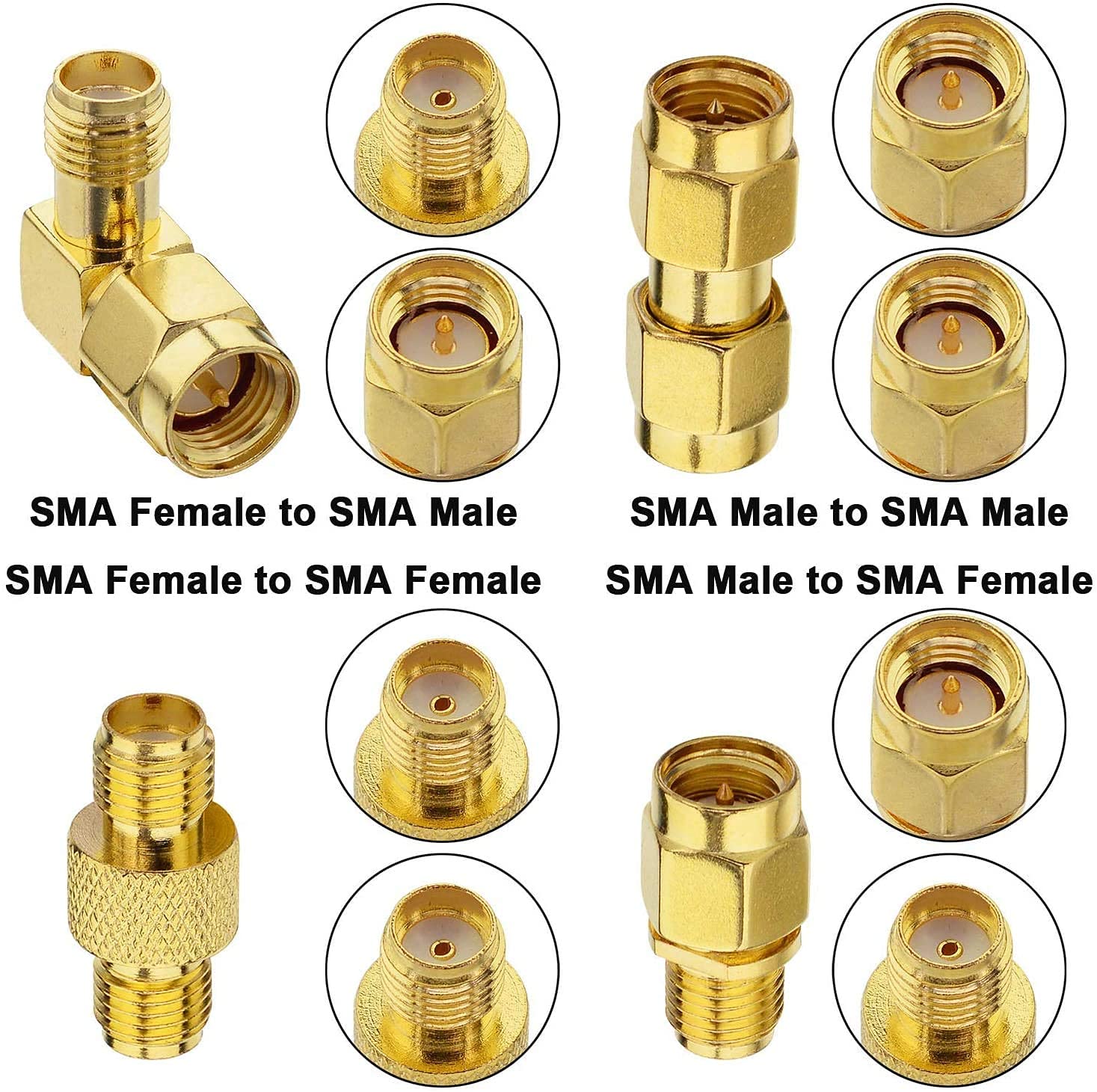 Eightwood Adattatore SMA Femmina A SMB Maschio 2 Pezzi Compatibile Per Antenna DAB Car Radio AM - Foto 3