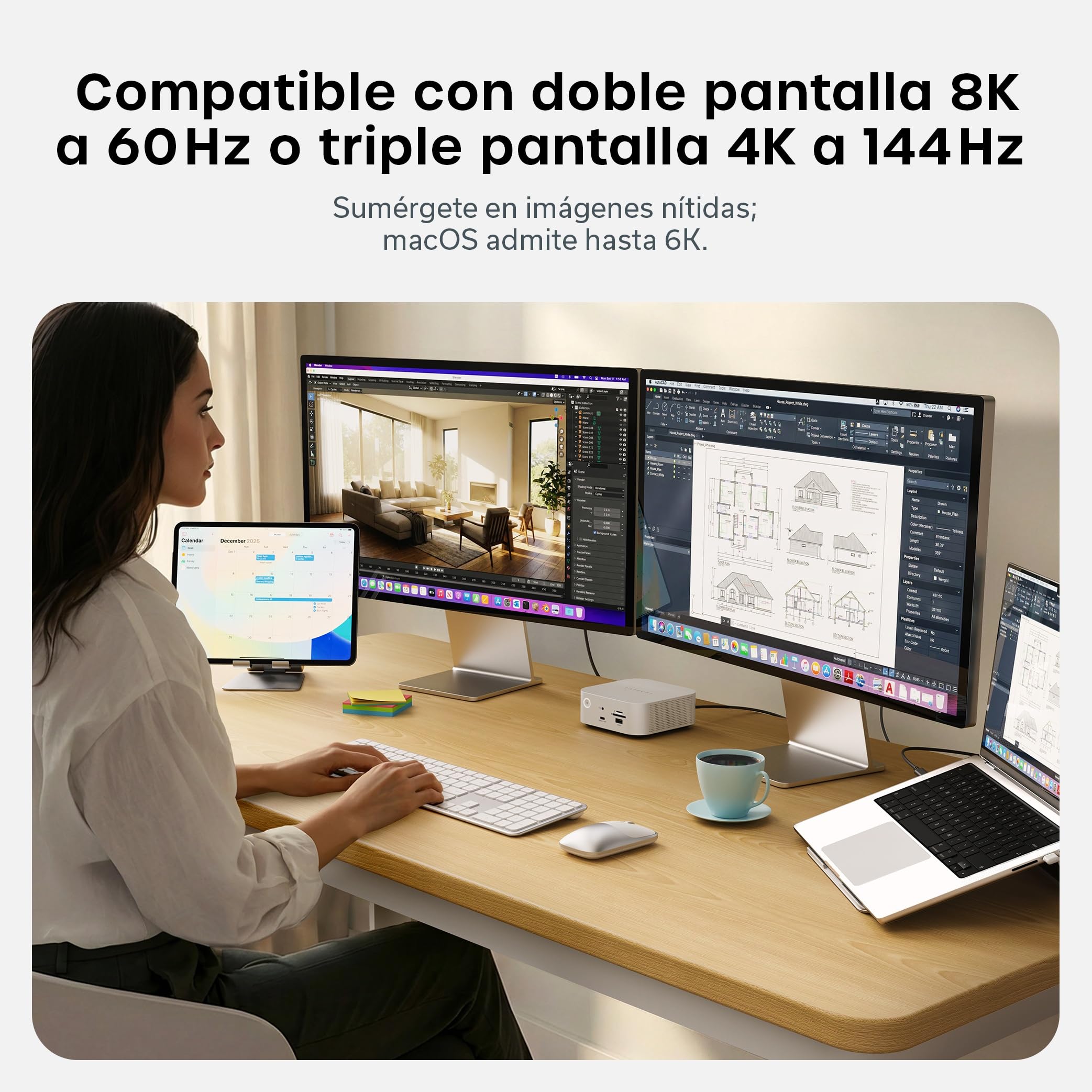 SATECHI Cable Thunderbolt 5 Certificado 240W, Datos a 120Gbps, Doble 8K@60Hz y Triple 4K@144Hz, Cable Trenzado Thunderbolt 5/4/3 USB-C para MackBook Air/Pro/Neo, iPhone, Portatil, PC y más