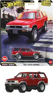 ホットウィール(Hot Wheels) ブールバード 1993 トヨタ 4ランナー 乗り物おもちゃ ミニカー 3歳から レッド JHW18