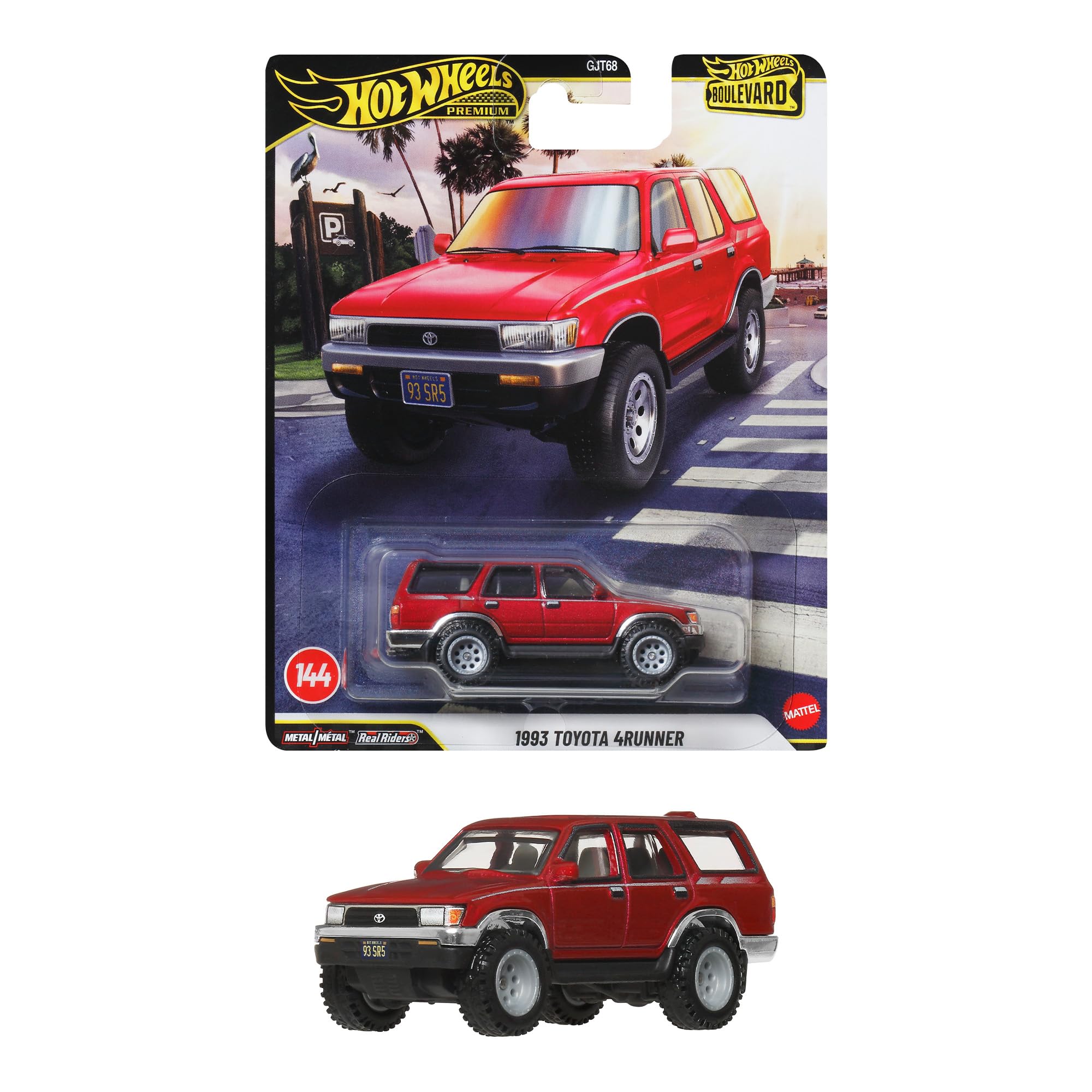 ホットウィール(Hot Wheels) ブールバード 1993 トヨタ 4ランナー 乗り物おもちゃ ミニカー 3歳から レッド JHW18