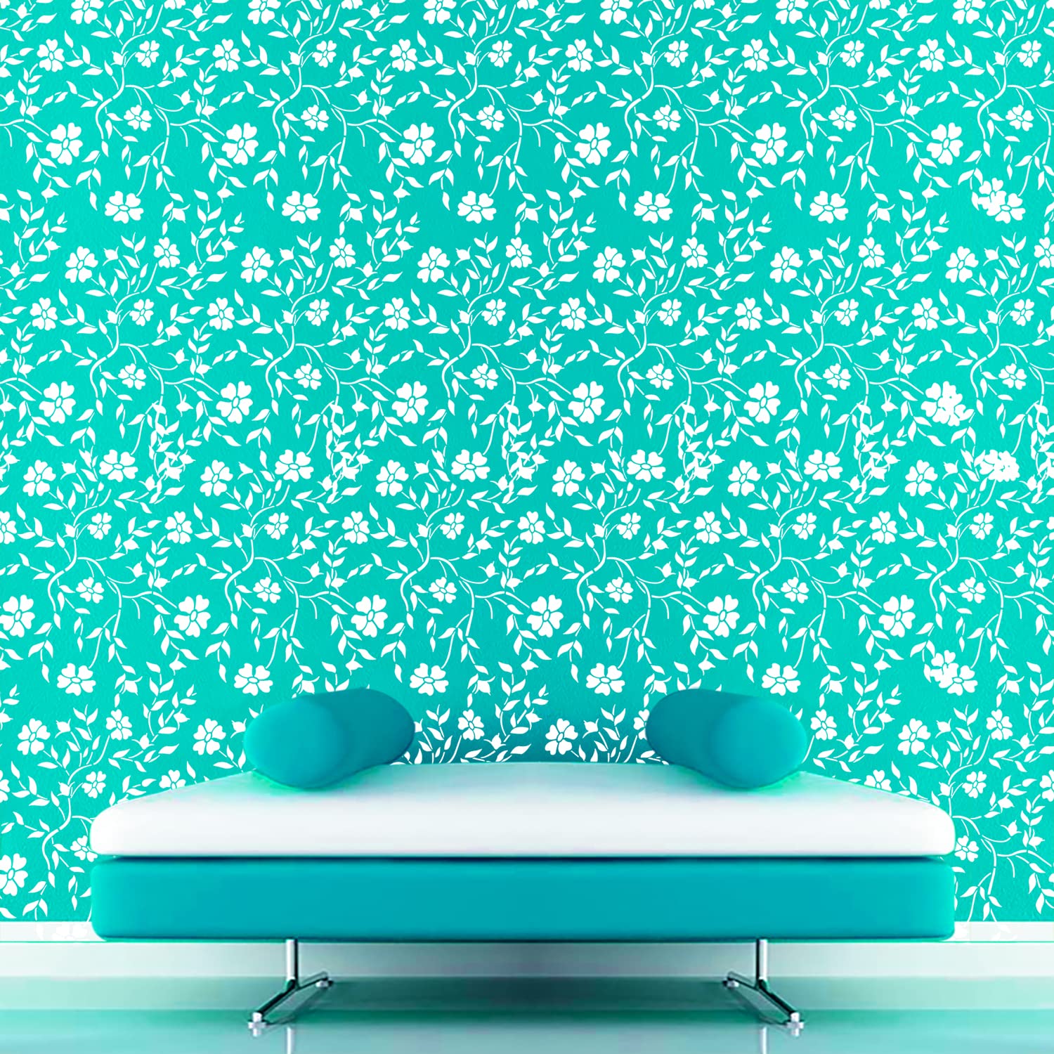 DECORNOWRDM Glowart Floral Paint DIY Reusable Wall Stencil for Home Decoration Size : (16 Inches x 24 Inches) (B09RF5TQ5L) Amazon Price History, Amazon Price Tracker