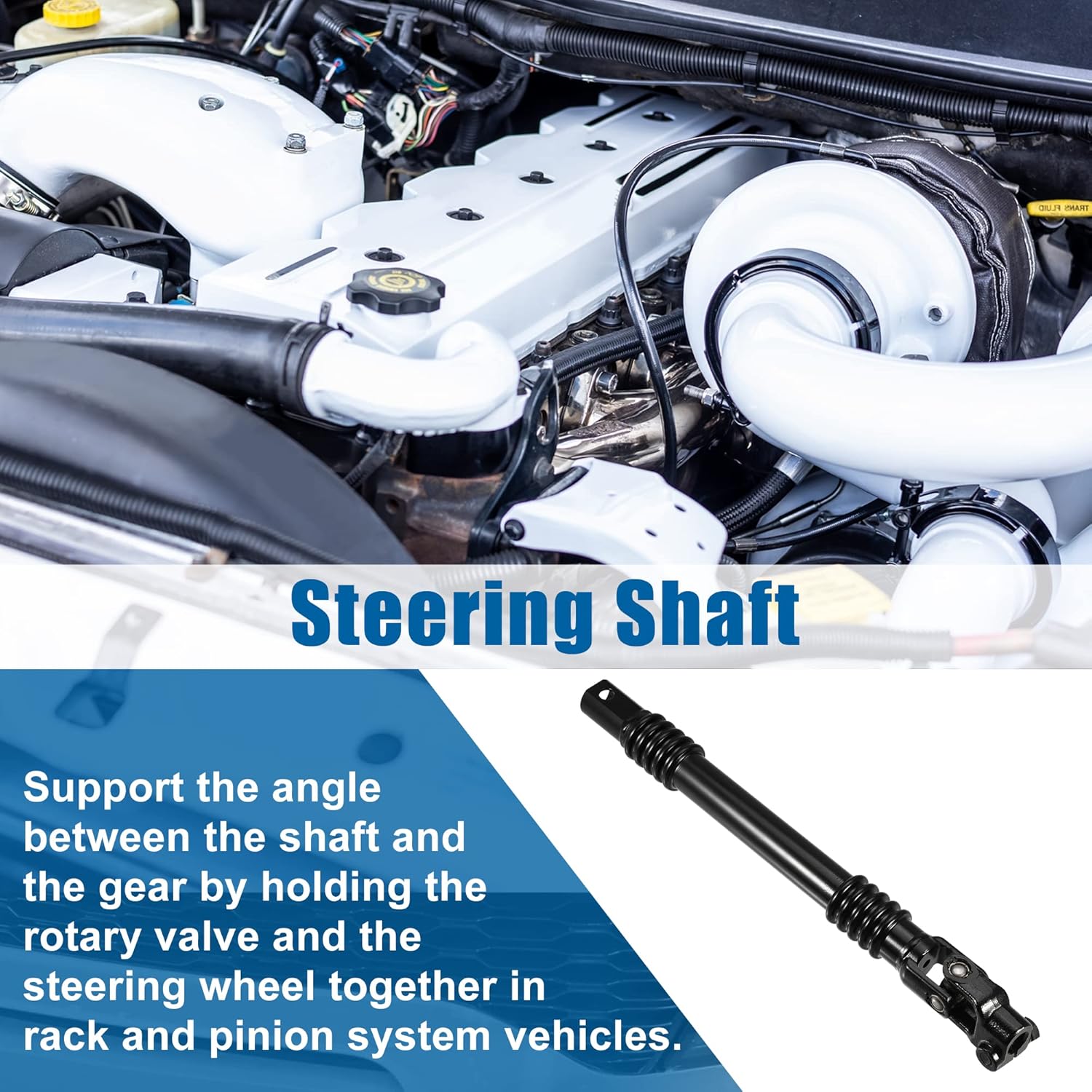 X AUTOHAUX Steering Shaft for Chevrolet Silverado 2500 HD 2007-2010 for Hummer H2 2003-2009 for GMC Sierra HD 2005-2010 Upper Intermediate Steering Column 25958108 25958109 15772436