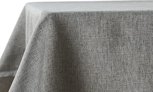 Miniatura 2 de STP GOODS Mantel rectangular de lino sintético, resistente al agua, para comedor, mantel de otoño, mantel plegable para mesa de comedor (color