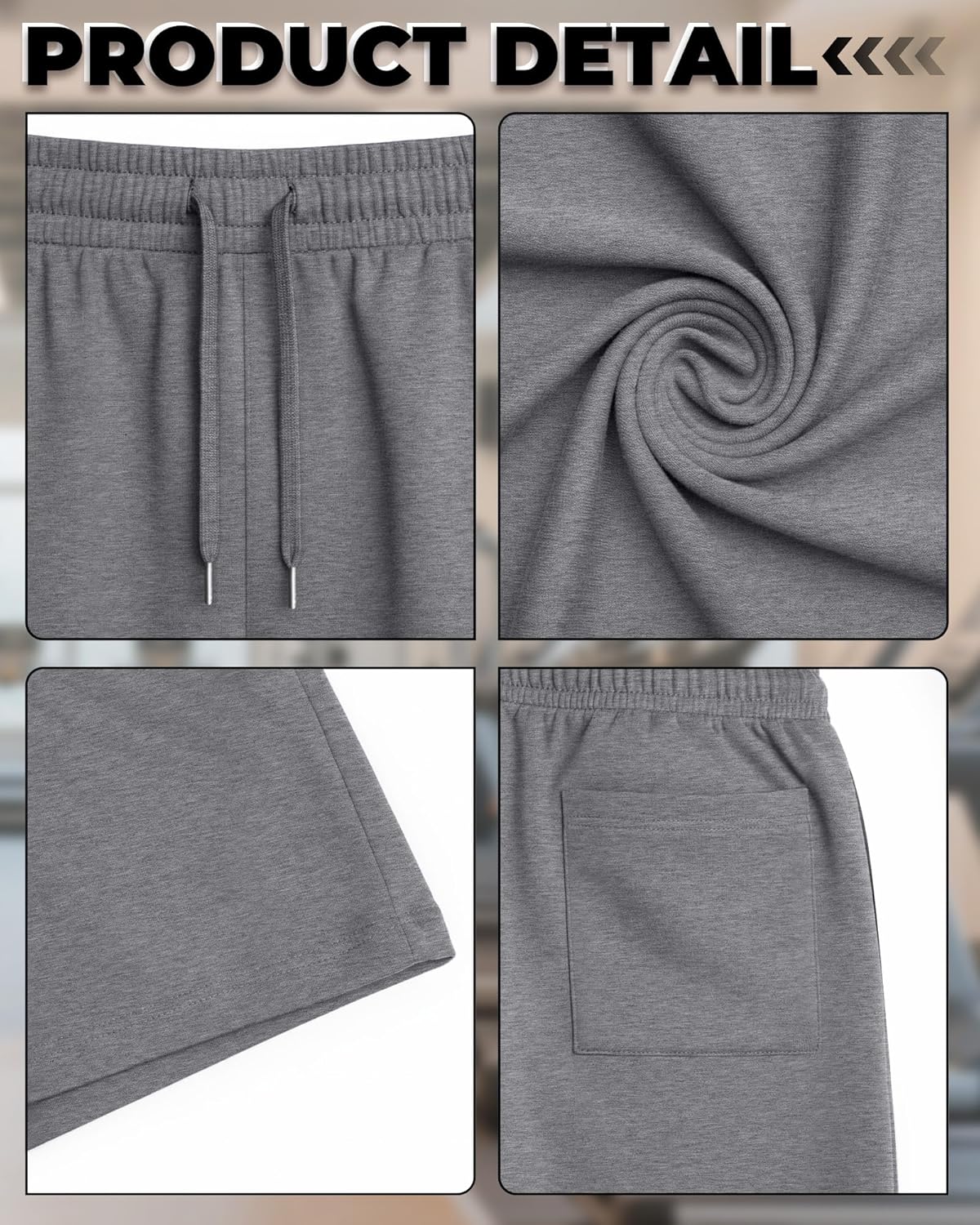 Evervibe 3 Pack Men Casual Shorts Plus Size Summer Shorts Drawstring Bermuda Athletic Elastic Waist Lightweight Shorts