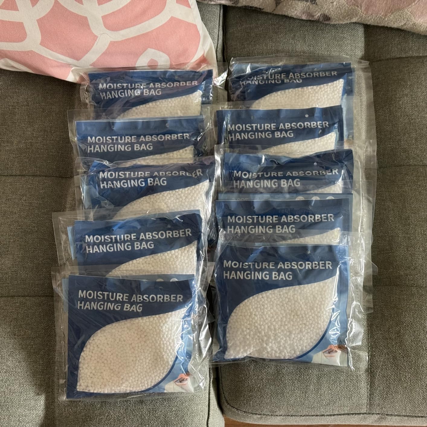 10 Pack Moisture Absorbers Packets,Closet Quick Dehumidifier Bags ...