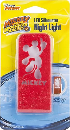 Miniatura 5 de Disney Mickey Mouse 37609 - Luz nocturna LED, silueta siempre encendida, certificación UL, ideal para dormitorio, cuarto de bebé, baño, pasillo,
