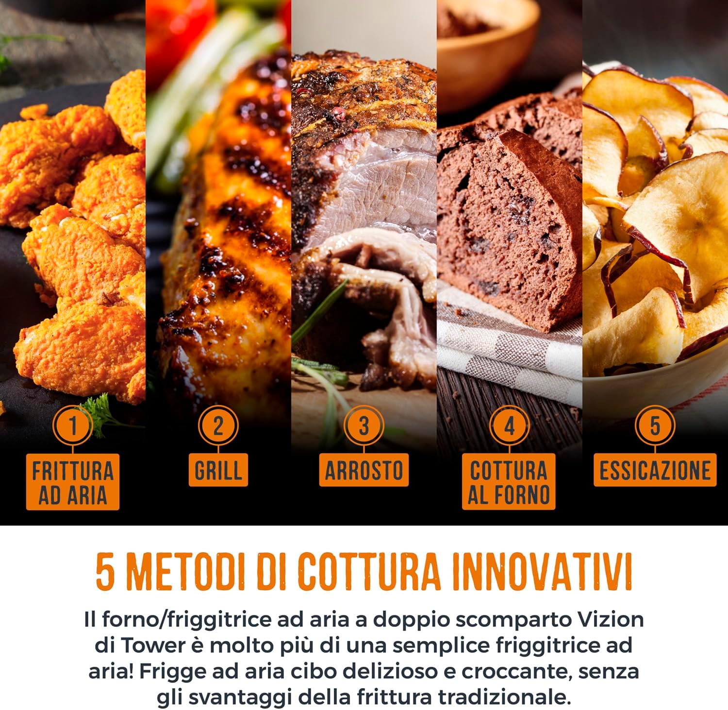 Five innovative cooking methods