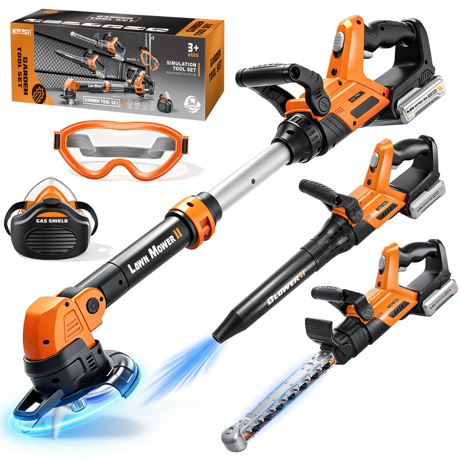 Photo 1 of Kids Tool Set, 3-IN-1 Kids Weed Wacker, Kids Leaf Blower, Hedge Trimmer Toy