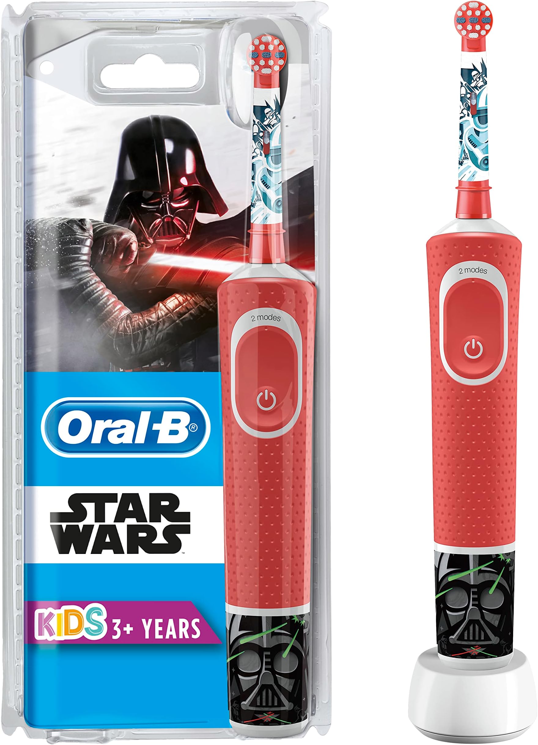 Oral-B Kids Vitality 100 Electric Rechargeable Toothbrush (Star Wars) With Uae 3 Pin Plug