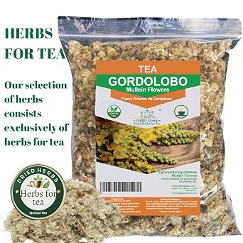 Mullein Flowers Dried | Herbal| GORDOLOBO, Mexican Mullein Flowers (4oz)