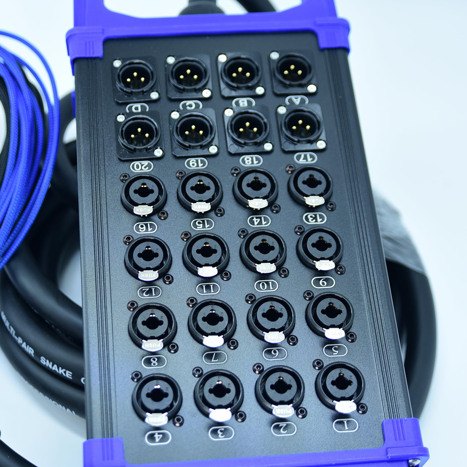 Arklove 16 Send Female 8 Return Male 24-K Low Profile XLR 1/4 Zoll TRS Send Sub Combo Splitter Schlangenkabel 30,5 m