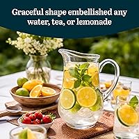 Vista 4 de Libbey Atlantis - Jarra de vidrio, 73 onzas