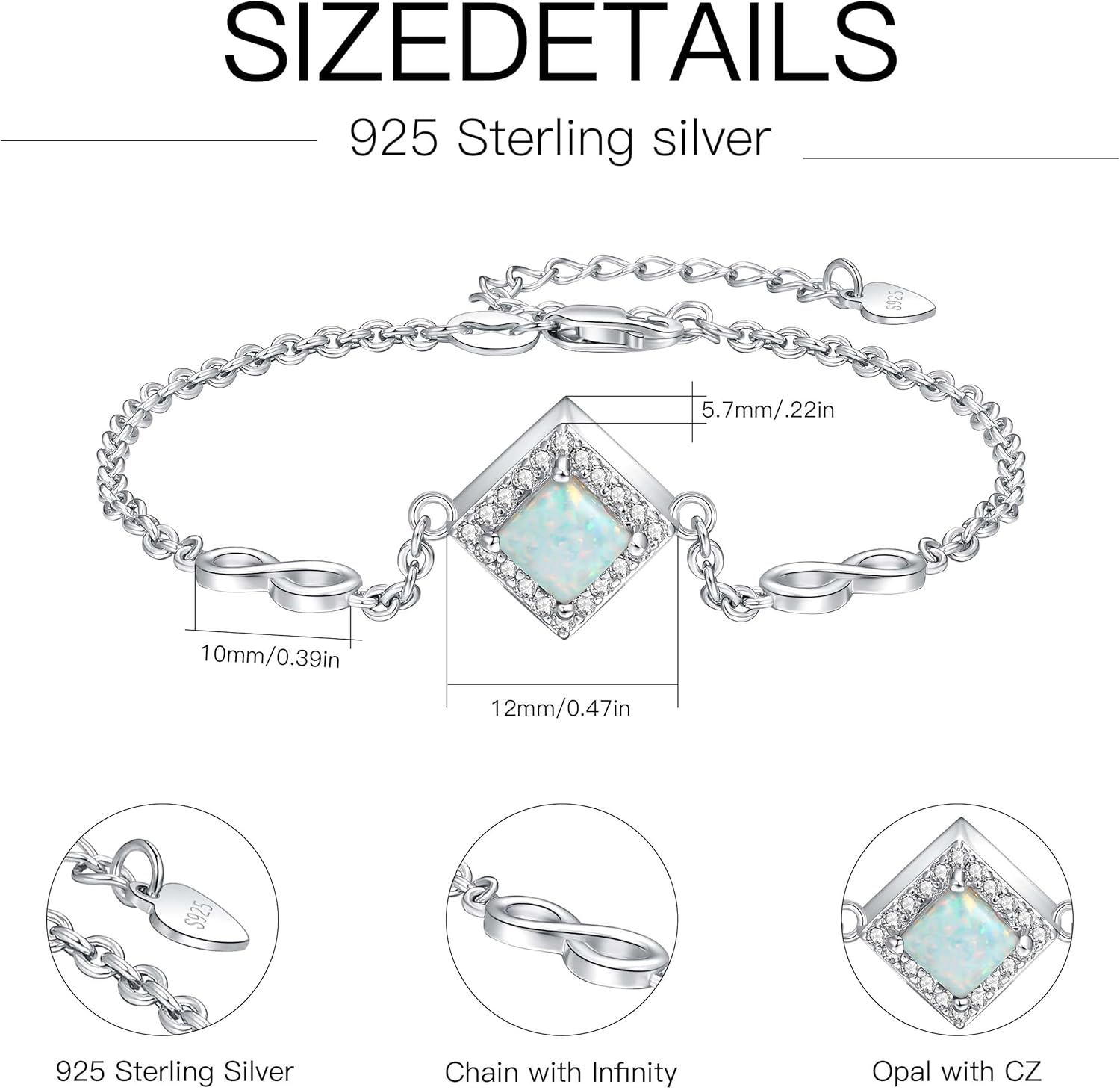 925 Sterling Silver Urn Bracelet for Ashes for Women Cremation Bracelets for Ashes of Loved Ones Keepsake Memorial Jewelry Gifts - Image 7