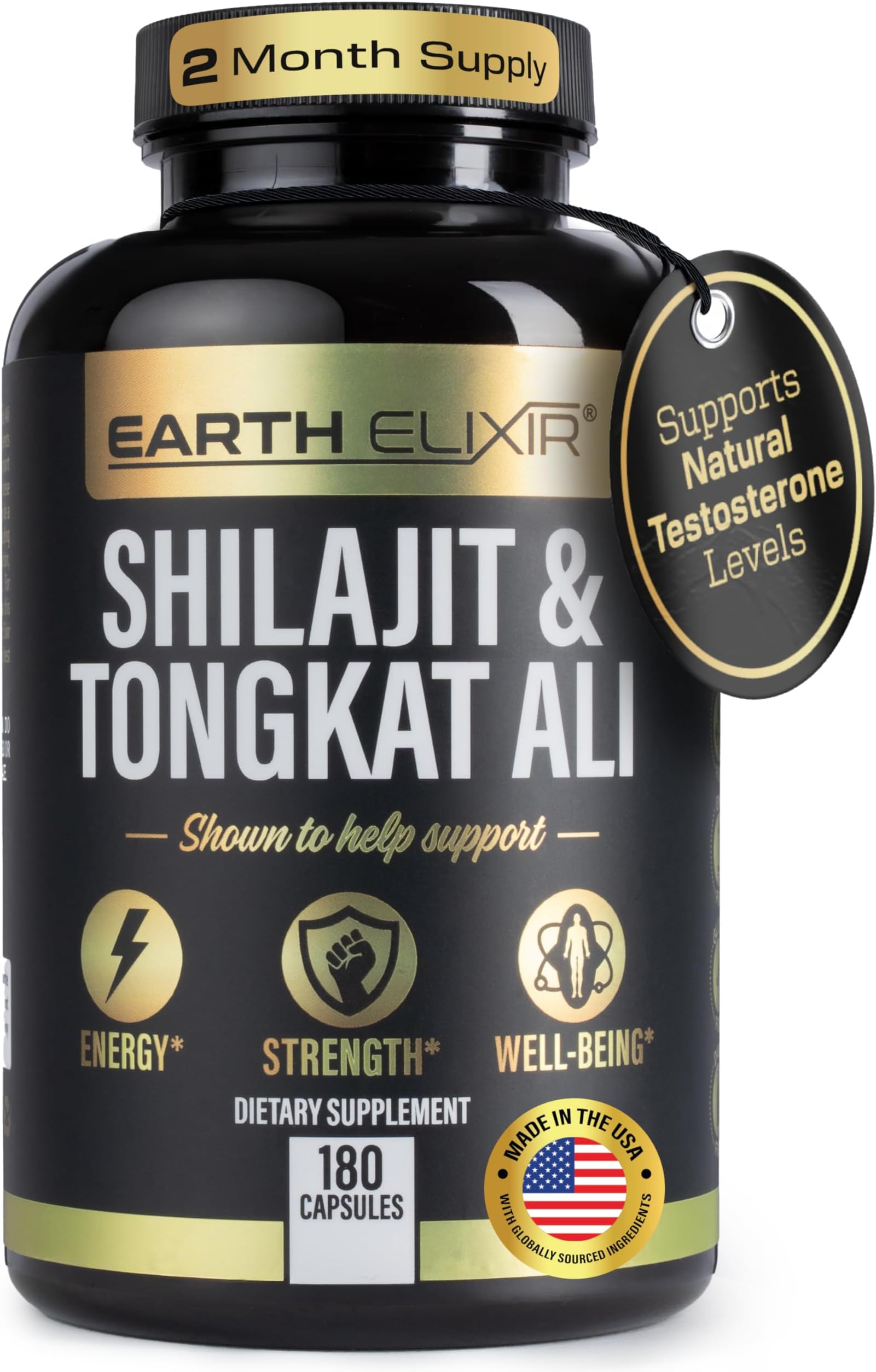 - Shilajit and Tongkat Ali for Men and Women – Pure Shilajit Capsules w/High Potency Fulvic Acid & Trace Minerals – Shilajit for Men with Natural Testosterone Support for Energy & Muscle Growth
