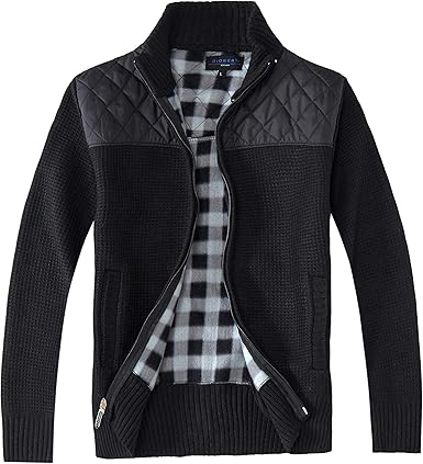 mens zip up cardigan