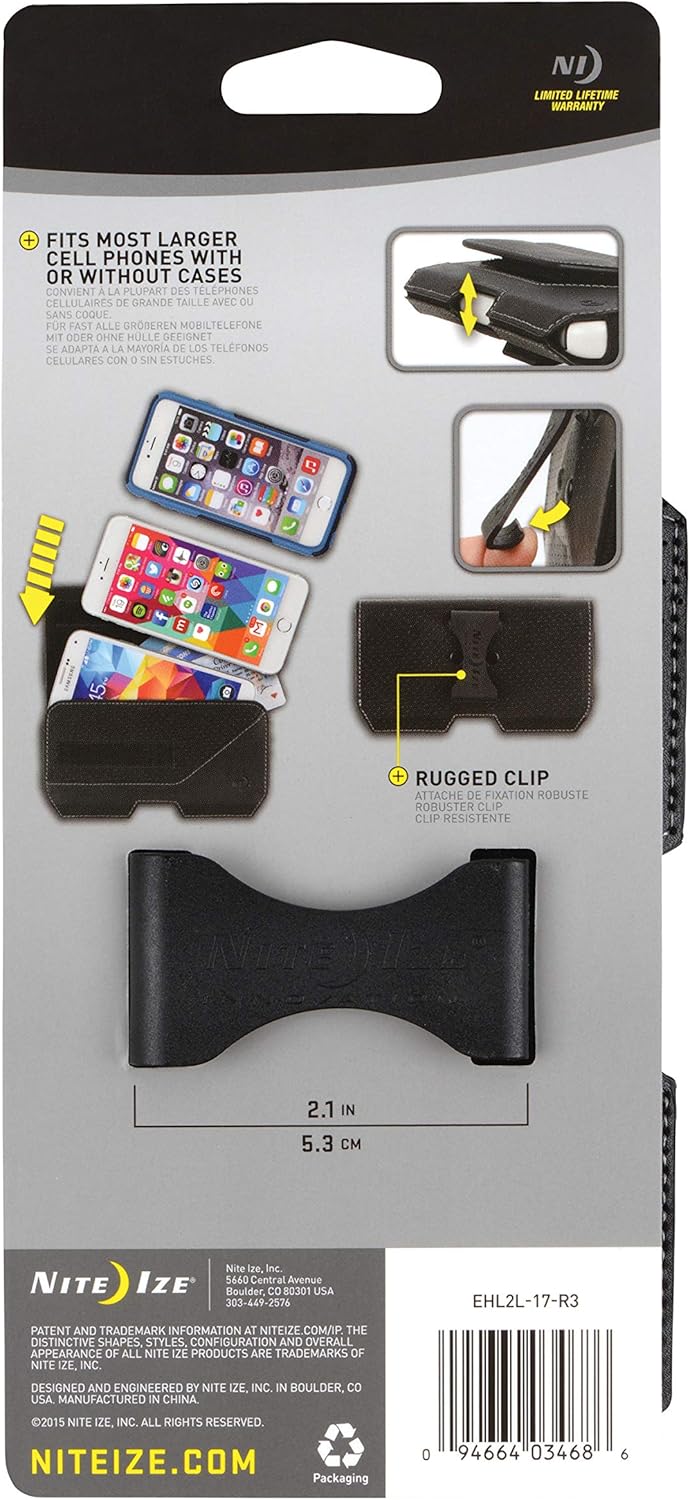 Limited Stock Nite Ize Clip Case Executive Leather Phone Holster - Premium Protective, Clippable Phone Holder for Your Belt Or Waistband - XX Large - Black 50% Off Discount Nite Ize Clip Case Executive Leather Phone Holster - Premium Protective, Clippable Phone Holder for Your Belt Or Waistband - XX Large - Black