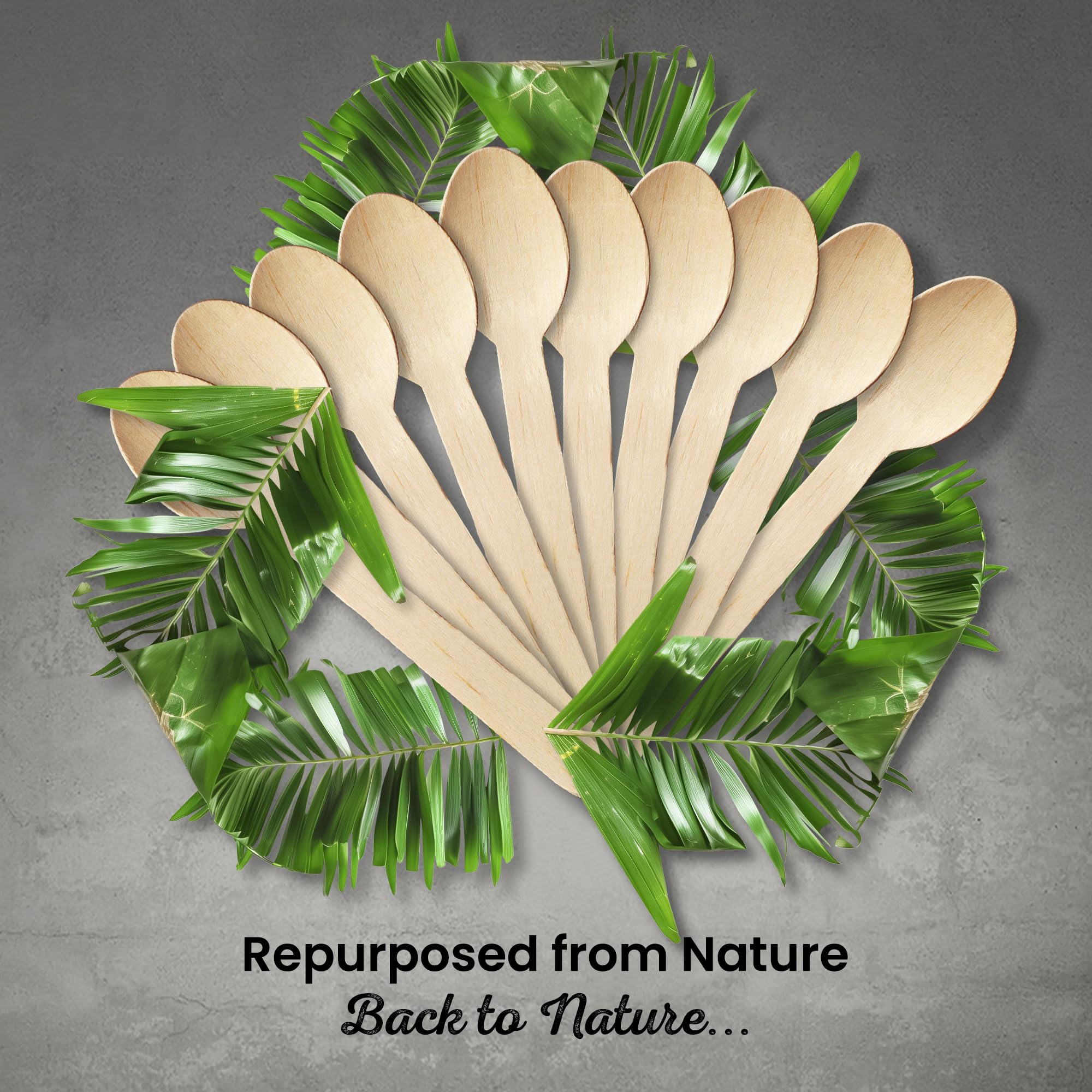 Eco Leaf - Set di 1000 cucchiai in legno usa e getta, 16 cm, biodegradabili e compostabili, ecologici, per matrimoni, picnic, feste, campeggio e catering, robusti cucchiai in legno di betulla e bambù