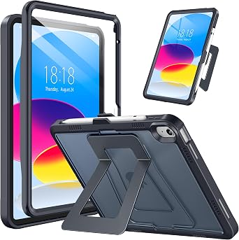 DTTO Case for iPad A16 11th Generation 11-inch & 10th Gen, Light Black