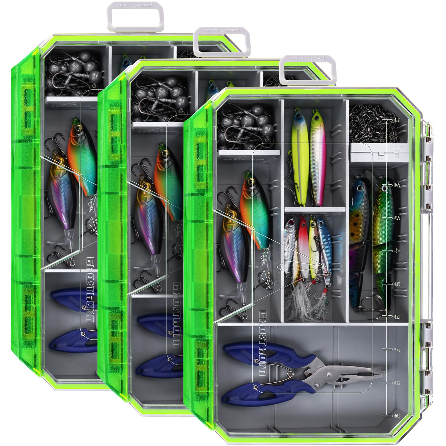 Amazon.com : Ghosthorn Fishing Tackle Box, Waterproof 3600 and