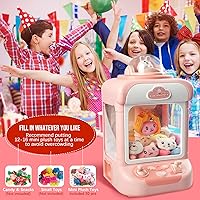 Vista 3 de Máquina de Garras para Niños, Mini Máquinas Expendedoras Agarrador de Dulces Dispensador de Premios Juguetes para Niñas, Máquina de Juego de Garra
