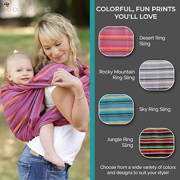 Hip Baby Wrap Woven Baby Carrier for Infants and Toddlers - Perfect for Baby Shower, Baby Sling Carrier Baby Wrap Carrier Baby Carriers Baby Wearing Carrier Baby Sling and Nursing Cover Kiwi Honeycomb