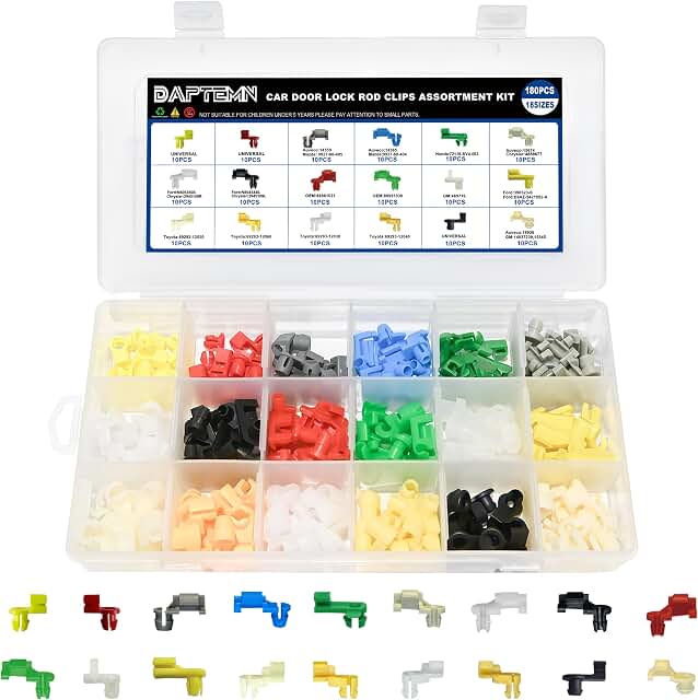180Pcs Door Lock Rod Clips