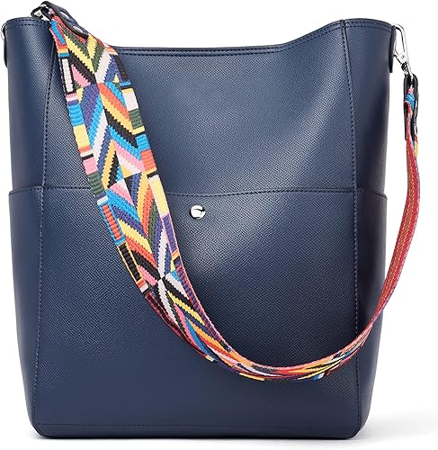 BROMEN Bolsa Hobo para mujer diseñada con cuero vegano de hombro bandolera 1-negro, 1- marrón, 1-verde, 1-rojo, 1-amarillo, 2 - verde, 2-GRIS, 2-