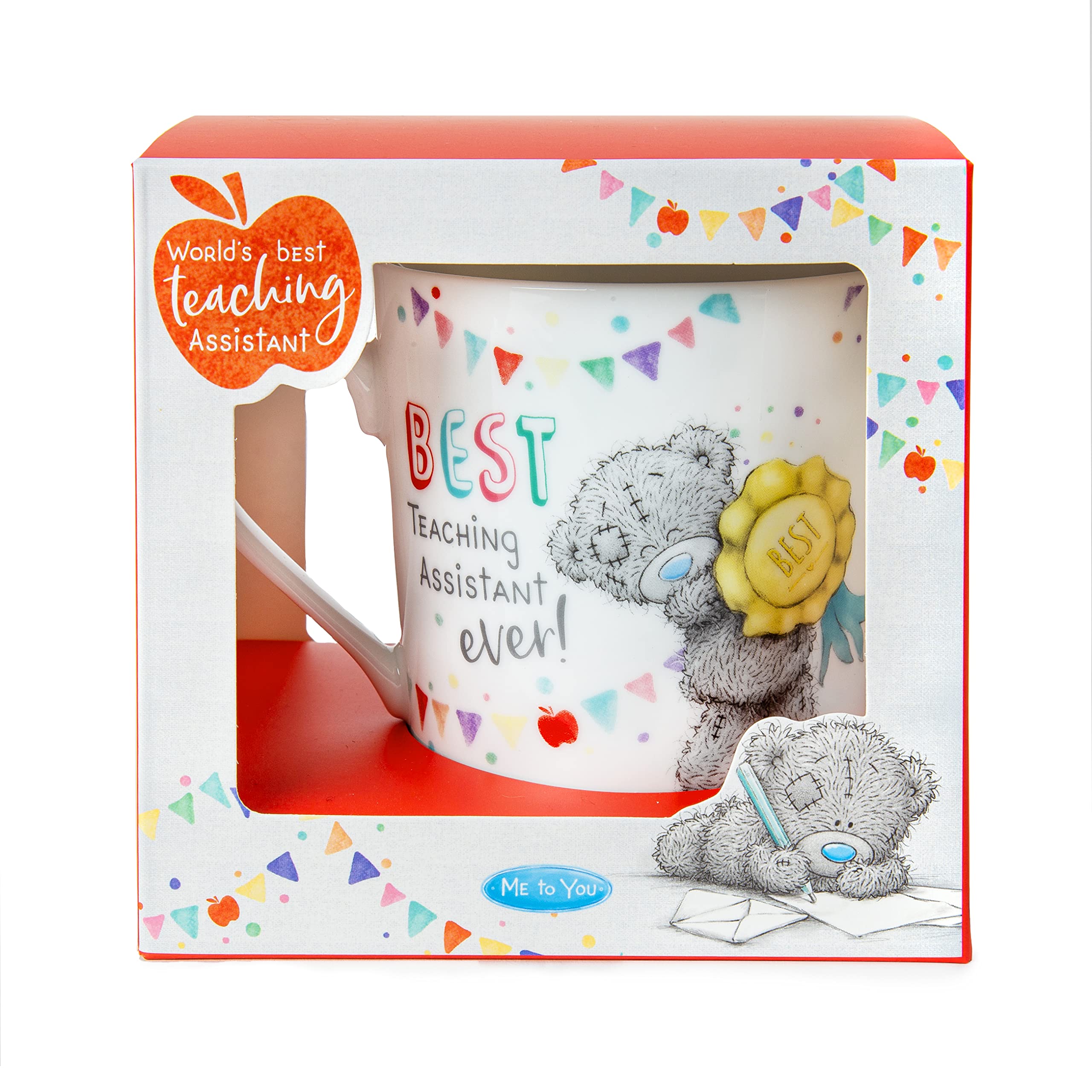 ME TO YOU Tatty Teddy Thank You Teaching Assistant Boxed Mug - Official Collection, Gold, White, 10 cm - Image 2