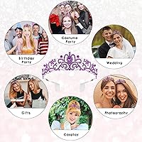 Vista 85 de Corona, coronas para mujer, tiaras para mujer, corona de princesa, corona de cumpleaños, tiaras y coronas para mujer diadema de cumpleaños, Aleación