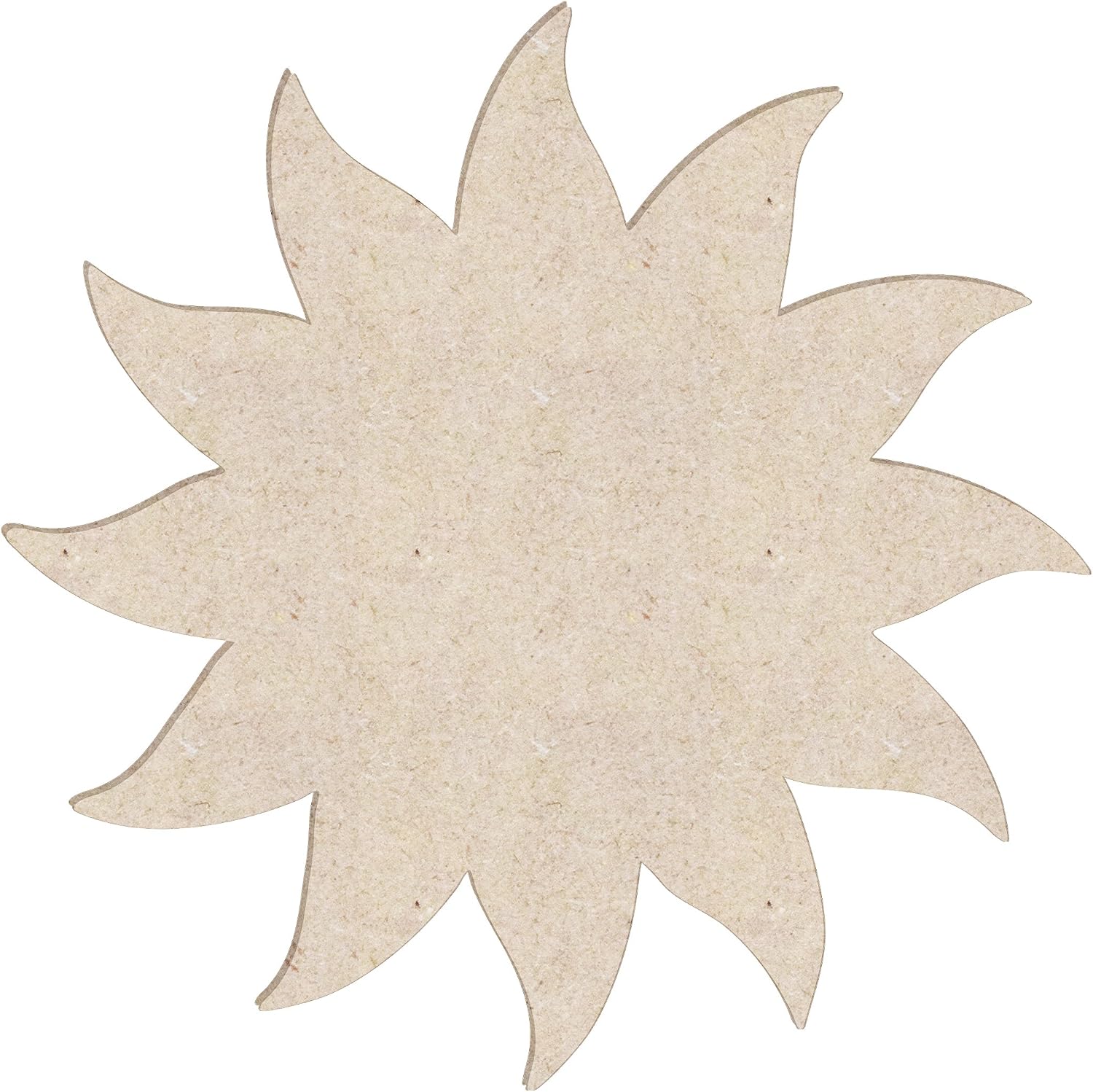12" Sun Unfinished Wood Cutout Shape