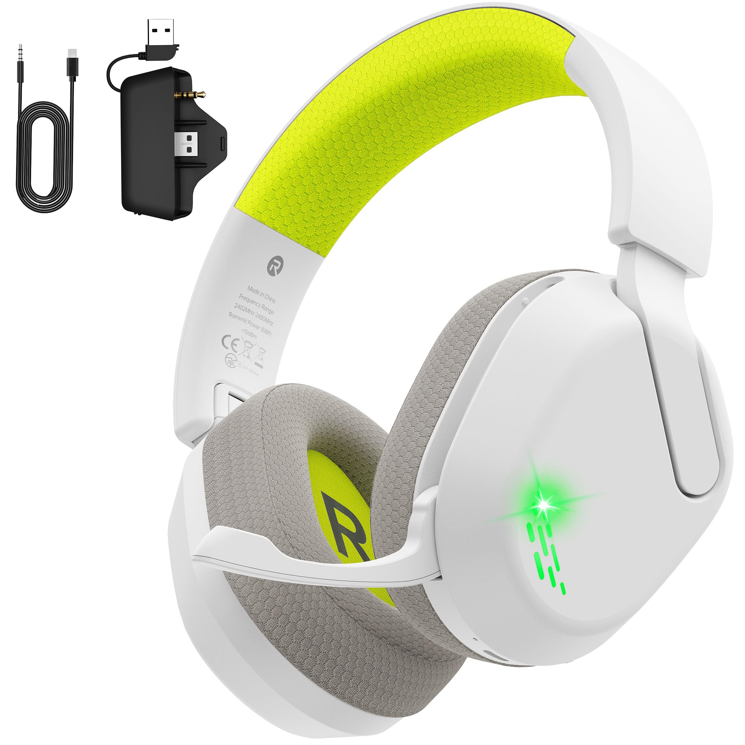 Gvyugke Casque de jeu sans fil pour Xbox Series X/S, Xbox One, PS5 – Vert