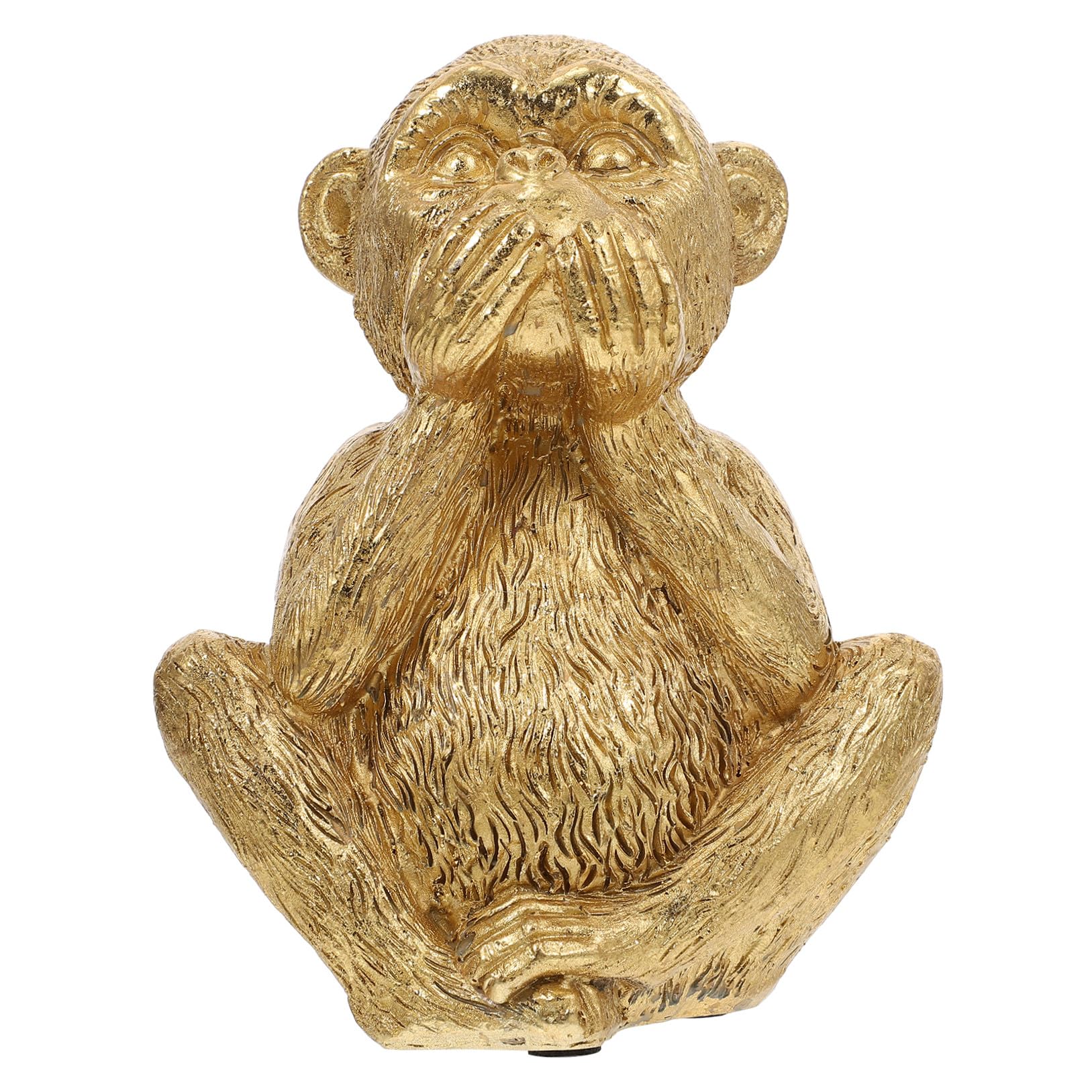 Singes de la sagesse en résine pour décoration zen du salon Feng Shui