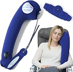 Travelrest Tout-en-un UltimateTravel Oreiller / Oreil de cou - Couverture lavable en peluche avec mousse de mémoire
