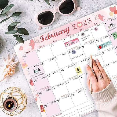 Miniatura 3 de JOYCOLOR Calendario magnético de temporada 2023 para nevera calendario mensual con vacaciones 13 x 106 pulgadas enero de 2023 a diciembre de 2023